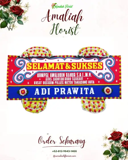 Papan Bunga Ucapan Selamat Lirboyo